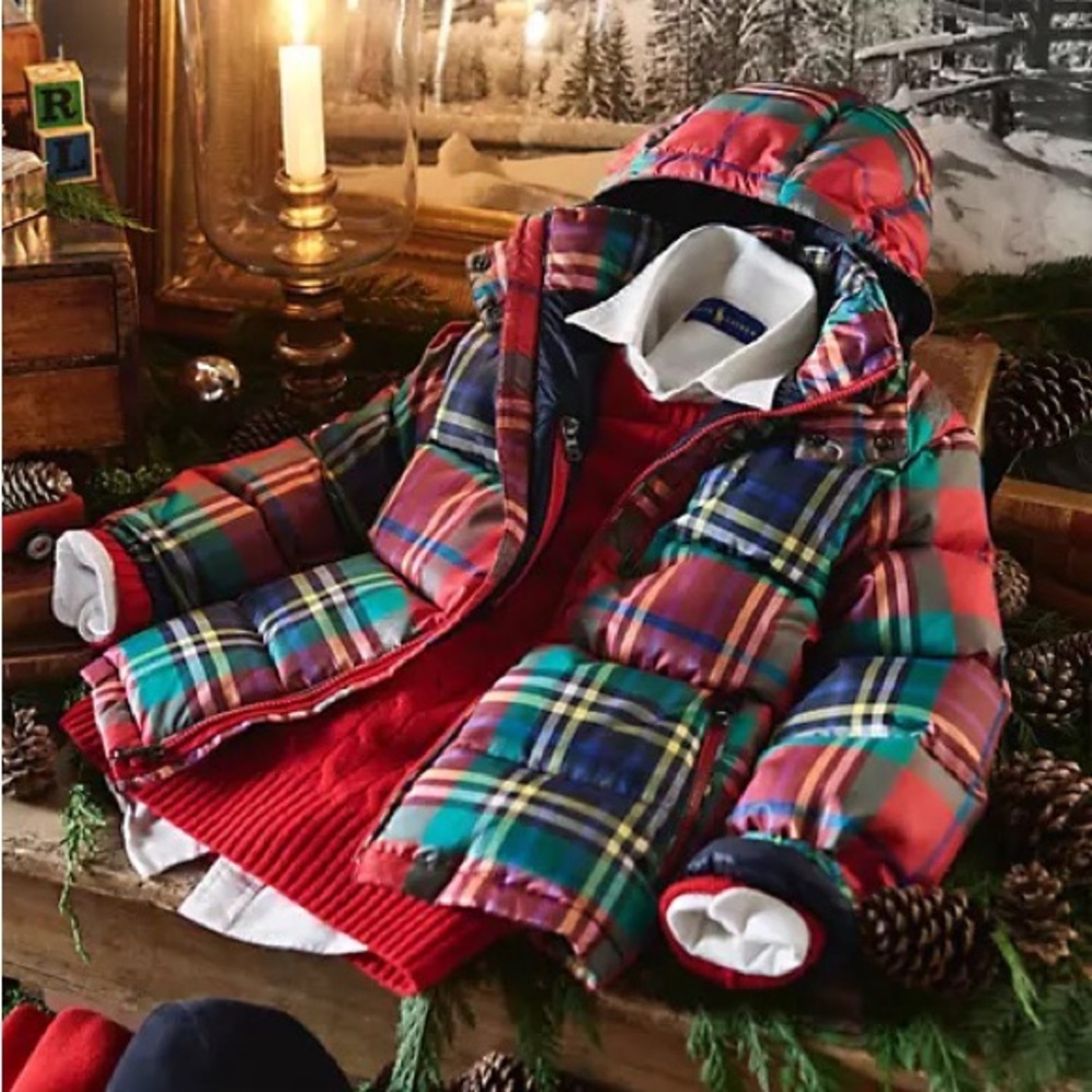 POLO by Ralph Lauren Red Plaid Boys Coat